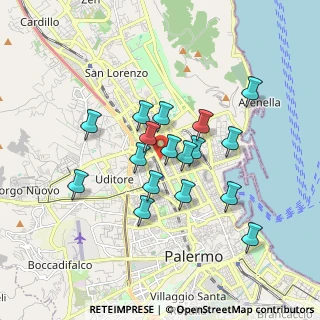 Mappa Via G. Sciuti, 90141 Palermo PA, Italia (1.65412)
