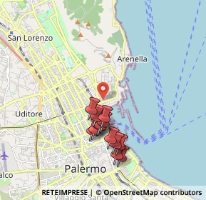 Mappa Via Venanzio Marvuglia, 90142 Palermo PA, Italia (1.85538)