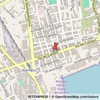 Mappa Via dei Cantieri, 26, 90139 Palermo, Palermo (Sicilia)