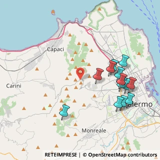 Mappa 90135 Bellolampo PA, Italia (4.92923)