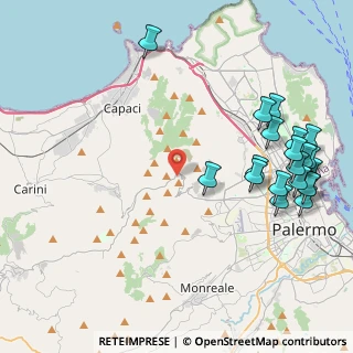 Mappa 90135 Bellolampo PA, Italia (5.894)