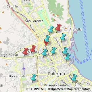 Mappa Via F. S. di Liberto, 90144 Palermo PA, Italia (2.12083)