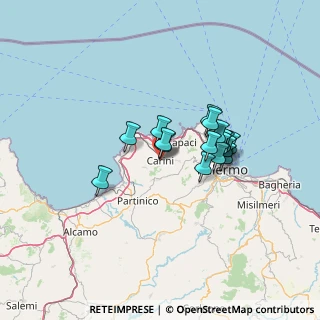 Mappa Via della Libertà, 90044 Carini PA, Italia (11.07235)