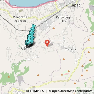 Mappa Via Acireale, 90044 Carini PA, Italia (1.982)