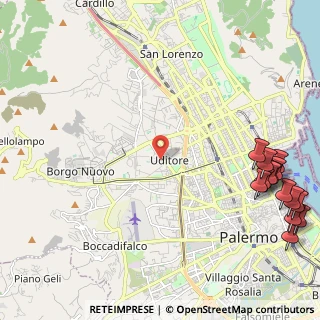 Mappa Via Sacra, 90145 Palermo PA, Italia (3.715)
