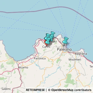 Mappa Via Giuseppe Garibaldi, 90044 Carini PA, Italia (34.049)