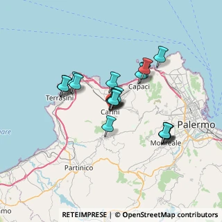 Mappa Via Trieste, 90044 Carini PA, Italia (6.2515)