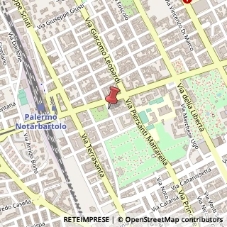 Mappa Via Francesco Lo Jacono, 12, 90144 Palermo, Palermo (Sicilia)