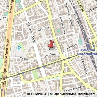 Mappa Via Pietro Paolo Rubens, 2, 90145 Palermo, Palermo (Sicilia)