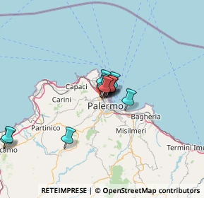 Mappa Via Giacomo Puccini, 90144 Palermo PA, Italia (9.7025)