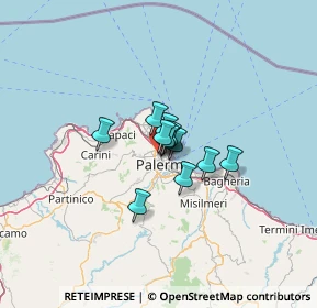 Mappa Via Giacomo Puccini, 90144 Palermo PA, Italia (6.6125)