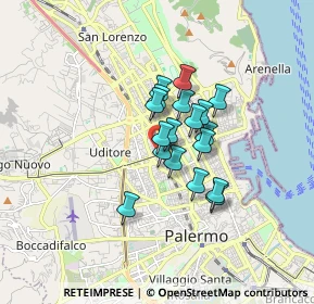 Mappa Via Giacomo Puccini, 90144 Palermo PA, Italia (1.22111)