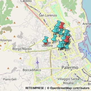Mappa Piazza Uditore, 90145 Palermo PA, Italia (1.7635)
