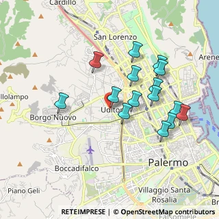 Mappa Piazza Uditore, 90145 Palermo PA, Italia (1.96867)
