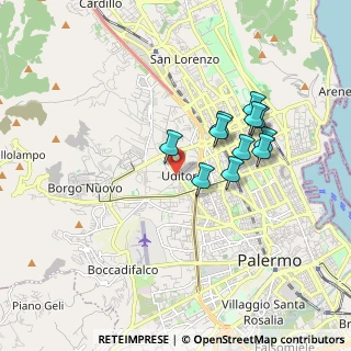 Mappa Piazza Uditore, 90145 Palermo PA, Italia (1.69727)