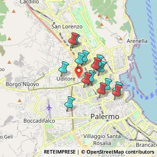 Mappa Via Guglielmo Borremans, 90145 Palermo PA, Italia (1.46467)