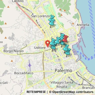 Mappa Via Guglielmo Borremans, 90145 Palermo PA, Italia (1.44818)