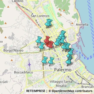 Mappa Via Guglielmo Borremans, 90145 Palermo PA, Italia (1.657)