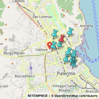 Mappa Via Guglielmo Borremans, 90145 Palermo PA, Italia (1.80182)
