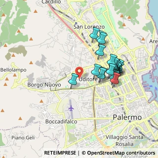 Mappa Via Beato Angelico, 90100 Palermo PA, Italia (1.878)