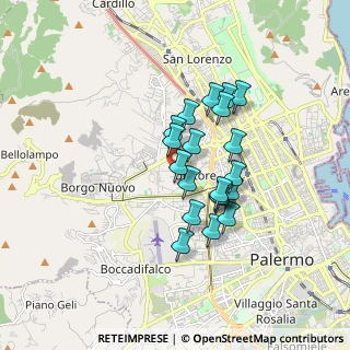Mappa Via Beato Angelico, 90100 Palermo PA, Italia (1.4725)