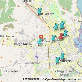 Mappa Via Beato Angelico, 90100 Palermo PA, Italia (2.39083)