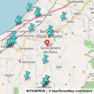 Mappa Via Raimondo Pettini, 98051 Barcellona Pozzo di Gotto ME, Italia (3.3385)