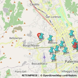 Mappa Via Gaetano Zumbo, 90145 Palermo PA, Italia (3.19917)