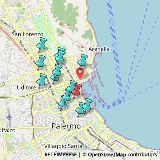Mappa Cortile Drago, 90142 Palermo PA, Italia (1.84143)