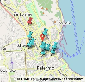 Mappa Via della Libertà, 90100 Palermo PA, Italia (1.41833)