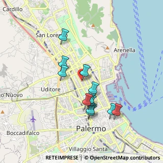 Mappa Via Giuseppe Pipitone Federico, 90142 Palermo PA, Italia (1.79417)