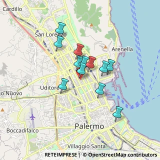 Mappa Via Giuseppe Pipitone Federico, 90142 Palermo PA, Italia (1.44917)