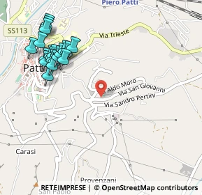 Mappa Via Sandro Pertini, 98066 Patti ME, Italia (0.6755)