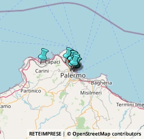 Mappa Via G. Giusti, 90144 Palermo PA, Italia (2.80182)