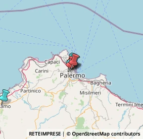 Mappa Via G. Giusti, 90144 Palermo PA, Italia (44.59)
