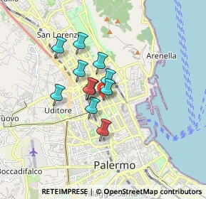 Mappa Via G. Giusti, 90144 Palermo PA, Italia (1.26727)