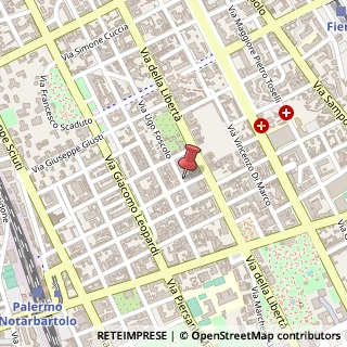 Mappa Via Mario Rapisardi, 9, 90144 Palermo, Palermo (Sicilia)