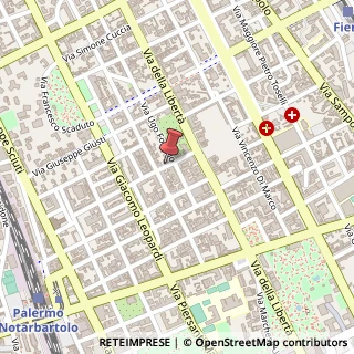 Mappa Via Federico Giuseppe Pipitone,  23, 90144 Palermo, Palermo (Sicilia)