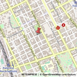 Mappa Via Giuseppe Pipitone Federico, 21, 90144 Palermo, Palermo (Sicilia)