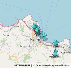 Mappa Via G. Giusti, 90144 Palermo PA, Italia (5.57167)