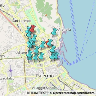 Mappa Via Sampolo, 90142 Palermo PA, Italia (1.684)