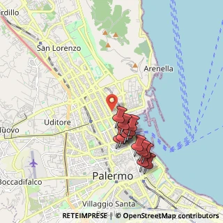 Mappa Largo Primavera, 90143 Palermo PA, Italia (1.87308)