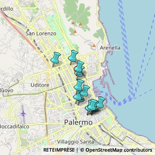 Mappa Largo Primavera, 90143 Palermo PA, Italia (1.68571)