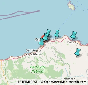 Mappa Contrada Bruca, 98071 Capo d'Orlando ME, Italia (22.73)