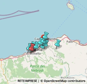 Mappa Contrada Bruca, 98071 Capo d'Orlando ME, Italia (9.39083)
