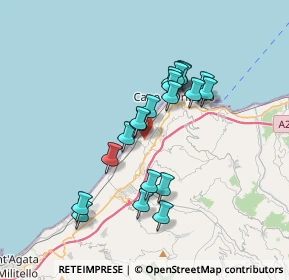 Mappa Contrada Bruca, 98071 Capo d'Orlando ME, Italia (3.341)