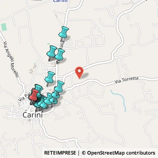 Mappa Via San Martino, 90044 Carini PA, Italia (0.678)
