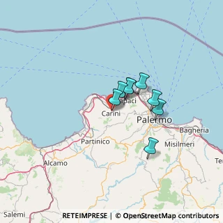 Mappa Via Ascoli, 90044 Carini PA, Italia (54.315)
