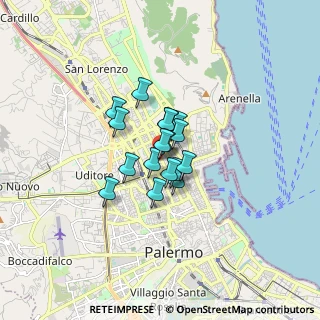 Mappa Via Mario Rapisardi, 90100 Palermo PA, Italia (1.00412)