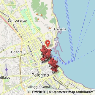 Mappa Via dei Cantieri, 90133 Palermo PA, Italia (1.74769)